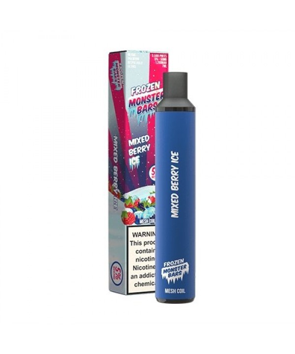 Monster Bars 3500 Frozen Mixed Berry Ice Disposabl...