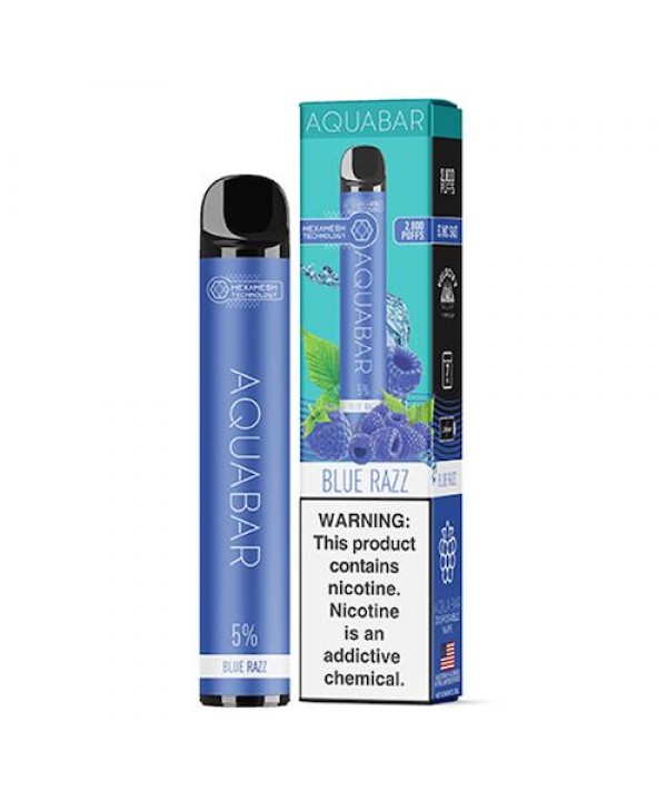 AquaBar Blue Razz Disposable Vape Pen