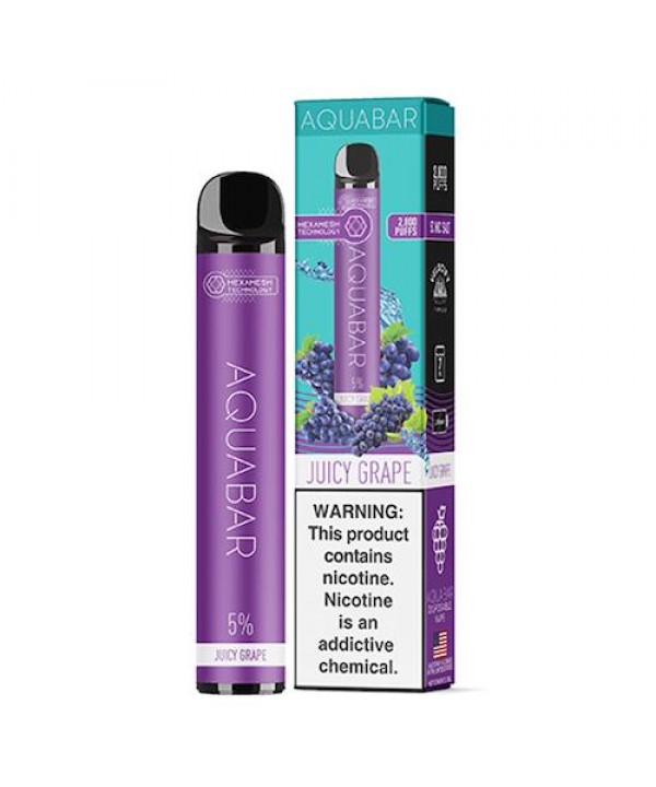 AquaBar Juicy Grape Disposable Vape Pen