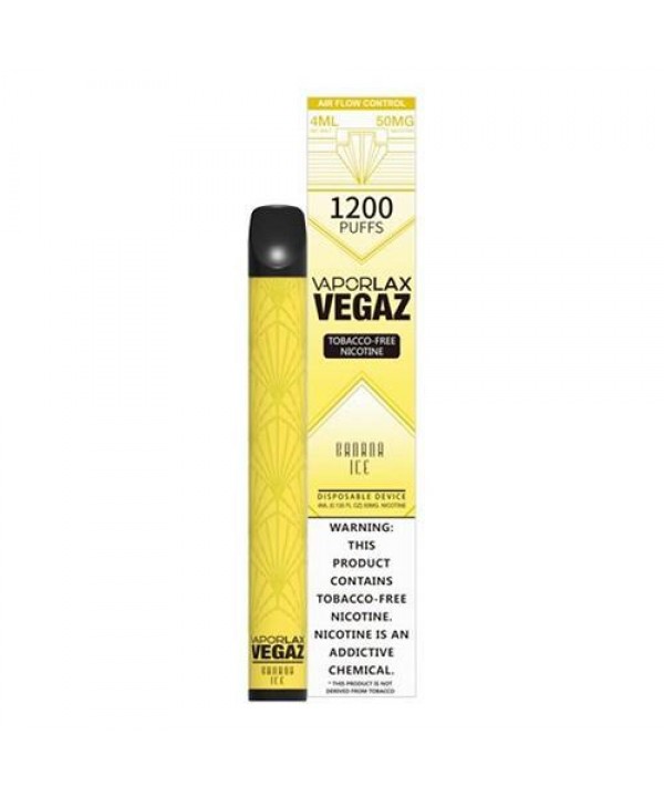 VaporLAX VEGAZ Banana Ice Disposable Vape Pen