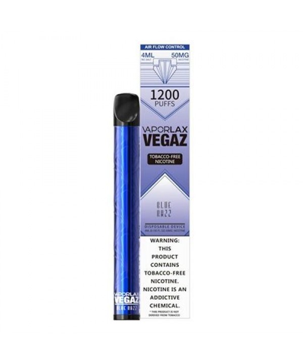 VaporLAX VEGAZ Blue Razz Disposable Vape Pen