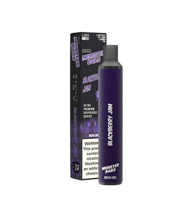 Monster Bars 3500 Blackberry Jam Disposable Vape P...