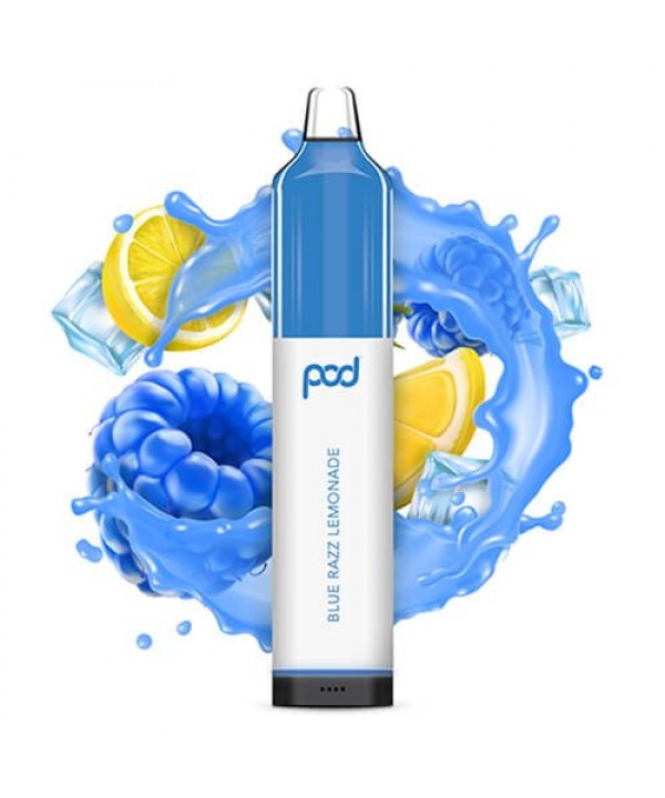 Pod Juice Synthetic Mesh 5500 Blue Razz Lemonade D...