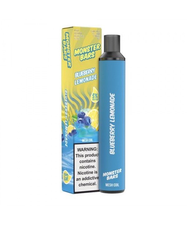 Monster Bars 3500 Blueberry Lemonade Disposable Va...