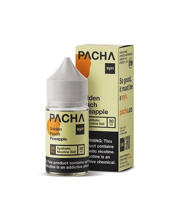 Pacha Syn Salts Golden Peach Pineapple eJuice