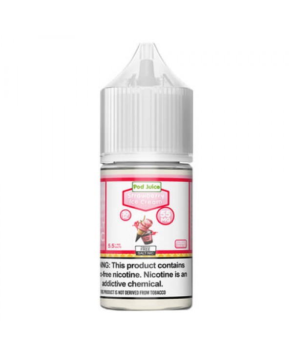 Pod Juice Synthetic Salts Strawberry Ice Cream eJu...