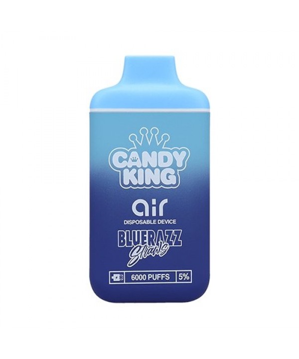 Candy King Air Synthetic Blue Razz Straws Disposab...