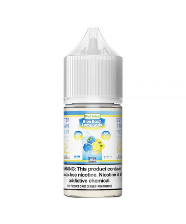 Pod Juice Synthetic Salts Blue Razz Lemonade eJuic...