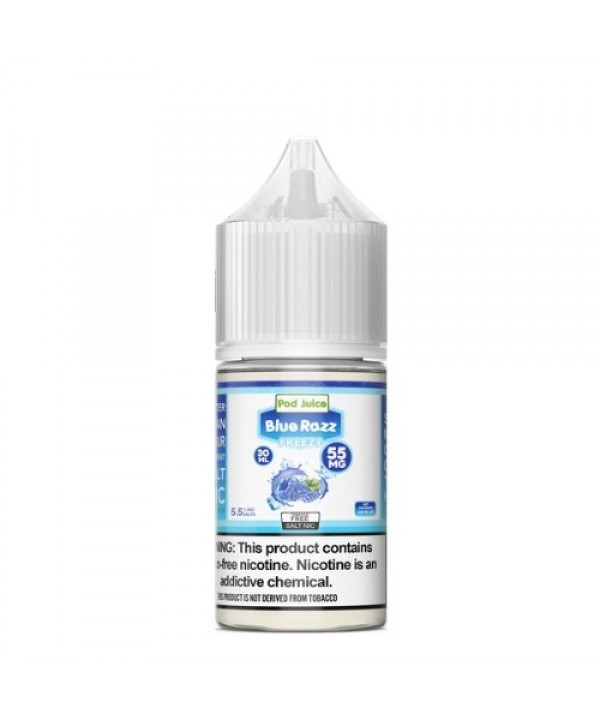 Pod Juice Synthetic Salts Blue Razz Lemonade Freez...