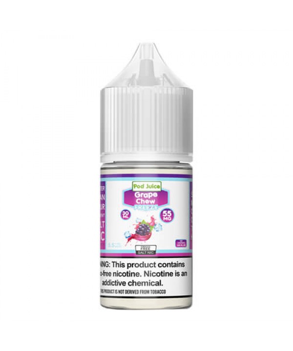 Pod Juice Synthetic Salts Grape Chew Freeze eJuice