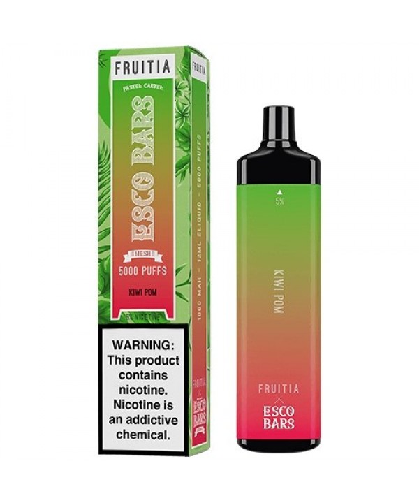 Esco Bars 5k MEGA x Fruitia  Kiwi Pom Disposable V...