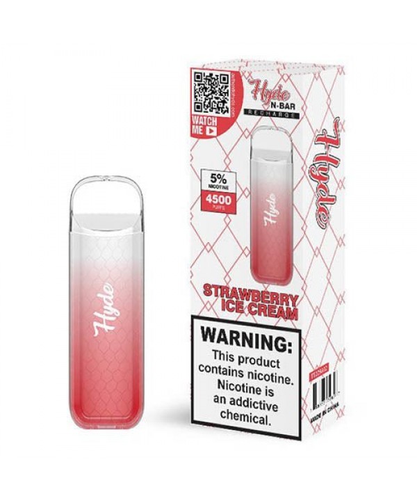 Hyde N-Bar Strawberry Ice Cream Disposable Vape Pe...