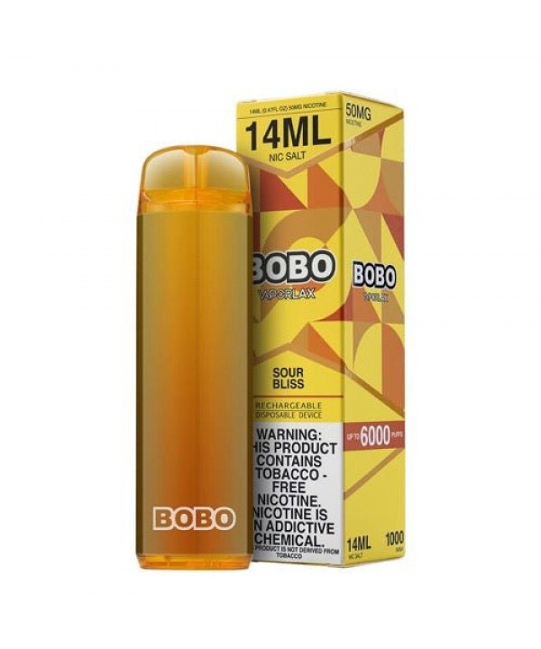 VaporLax BOBO Tobacco-Free Sour Bliss Disposable V...
