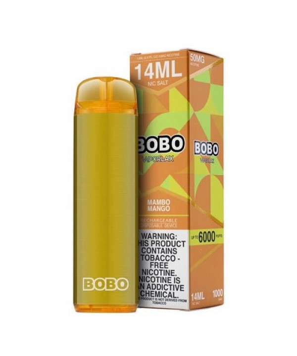 VaporLax BOBO Tobacco-Free Mambo Mango Disposable ...
