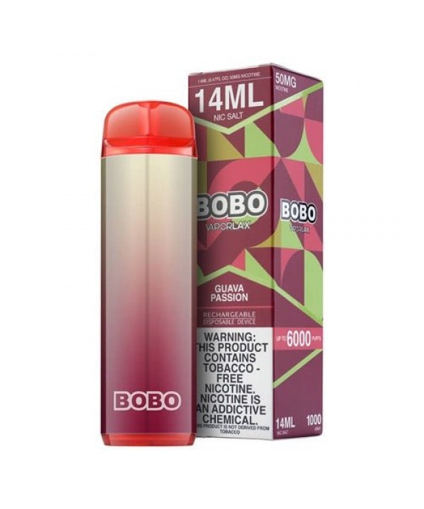 VaporLax BOBO Tobacco-Free Guava Passion Disposable Vape