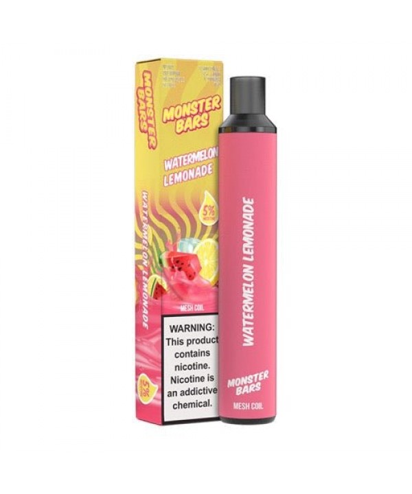 Monster Bars 3500 Watermelon Lemonade Disposable Vape Pen