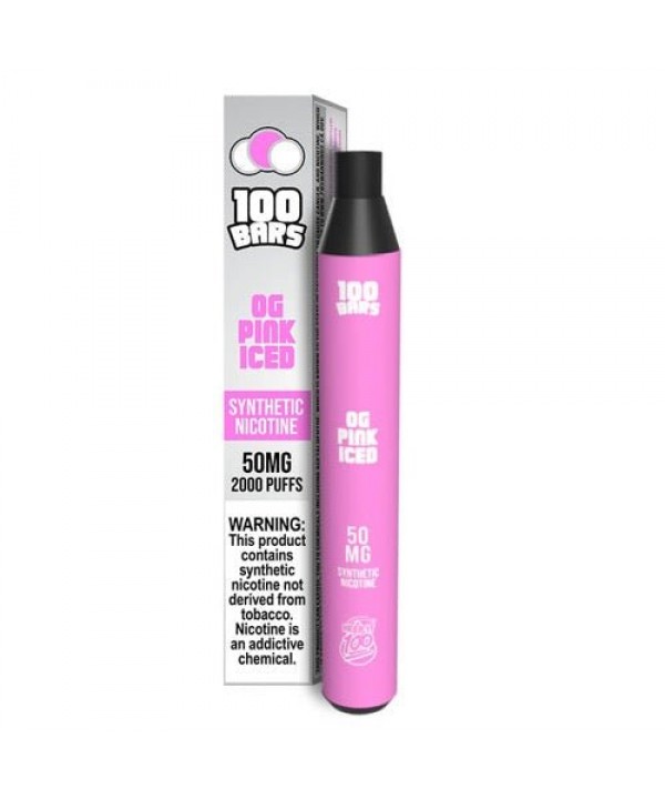 Keep it 100 Bars Synthetic OG Pink Iced Disposable Vape Pen