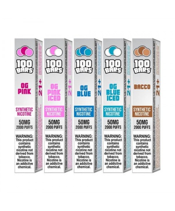 Keep it 100 Bars Synthetic Flavor Flight Disposabl...