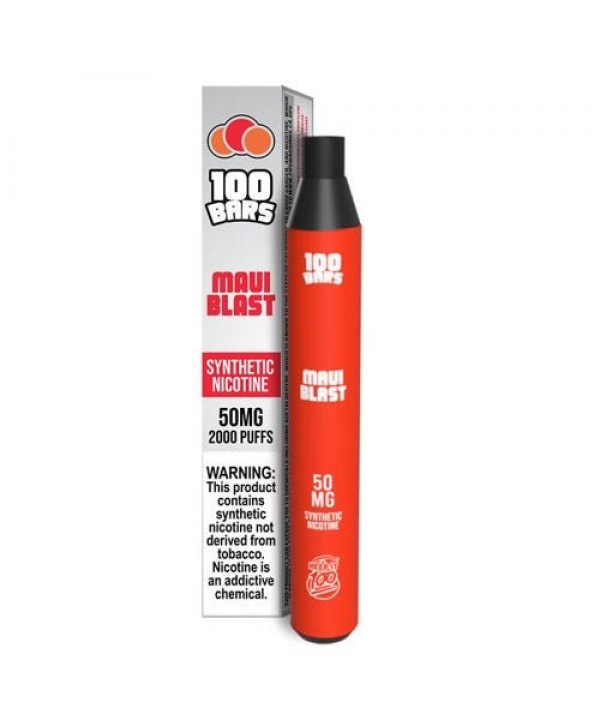 Keep it 100 Bars Synthetic Maui Blast Disposable Vape Pen