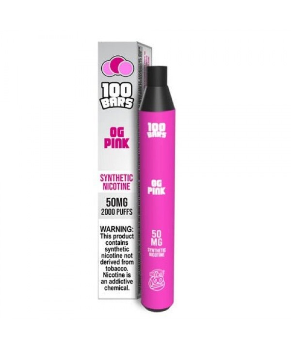Keep it 100 Bars Synthetic OG Pink Disposable Vape Pen