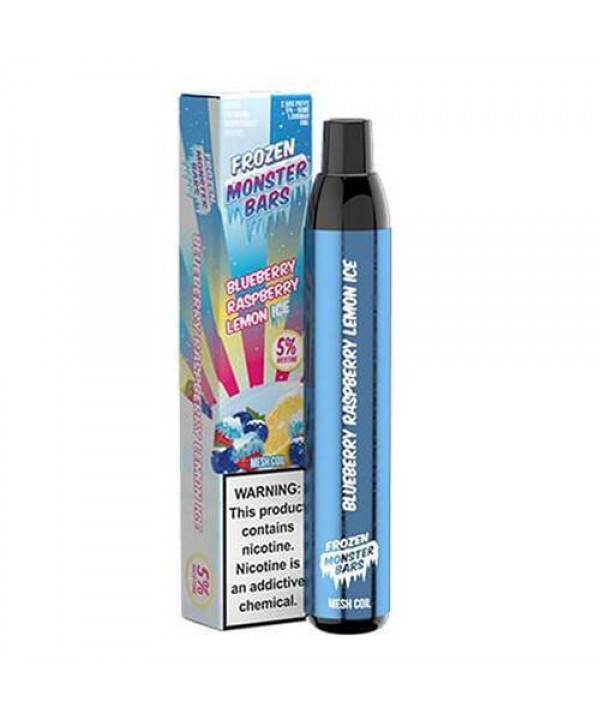 Monster Bars Frozen Blueberry Raspberry Lemon Ice Disposable Vape Pen