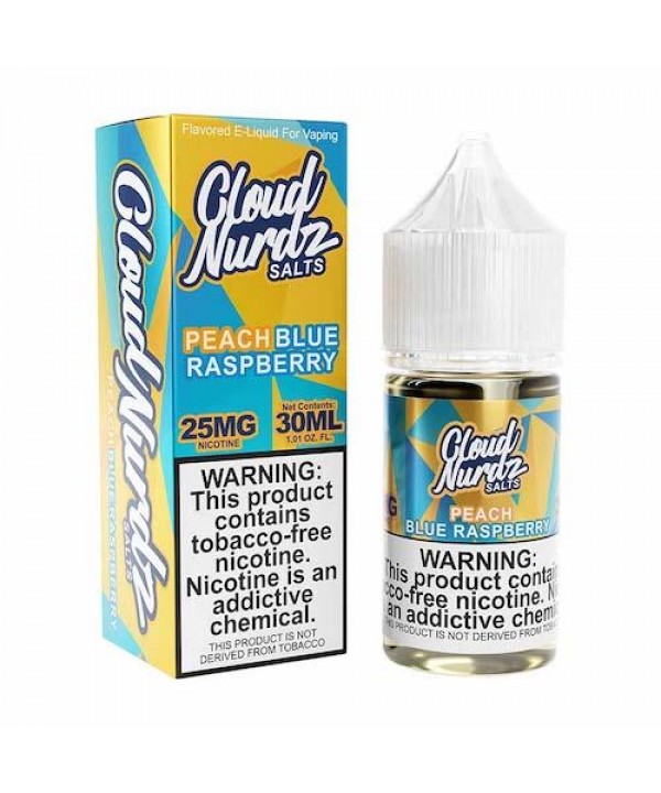 Cloud Nurdz Salts Peach Blue Raspberry eJuice