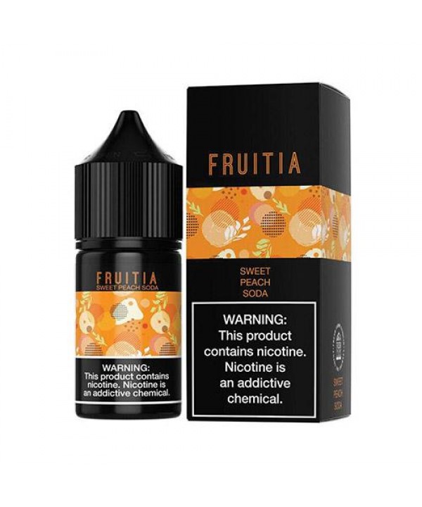 Fruitia Salt Sweet Peach Soda eJuice