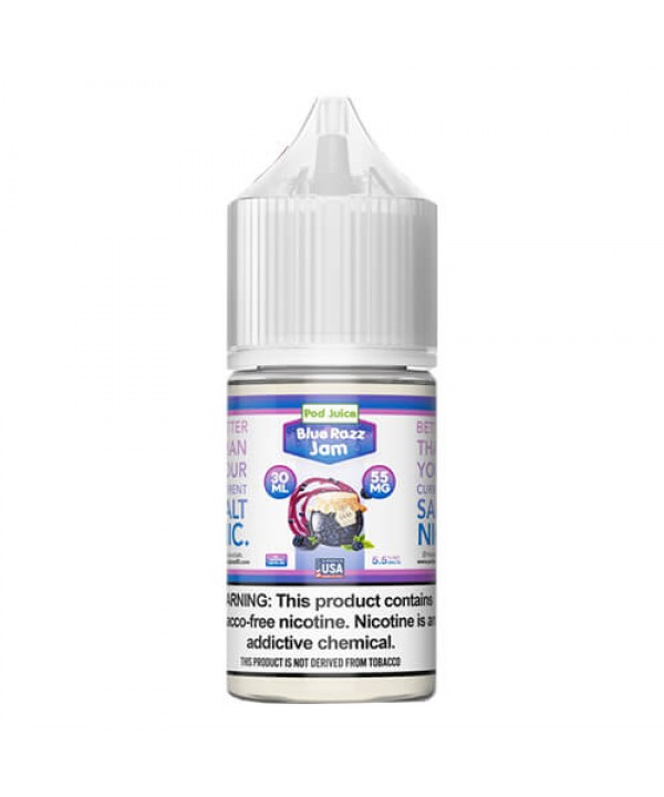 Pod Juice Synthetic Salts Blue Razz Jam eJuice