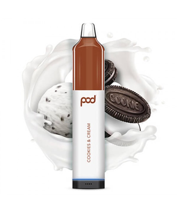 Pod Juice Synthetic Mesh 5500 Cookies and Cream Di...