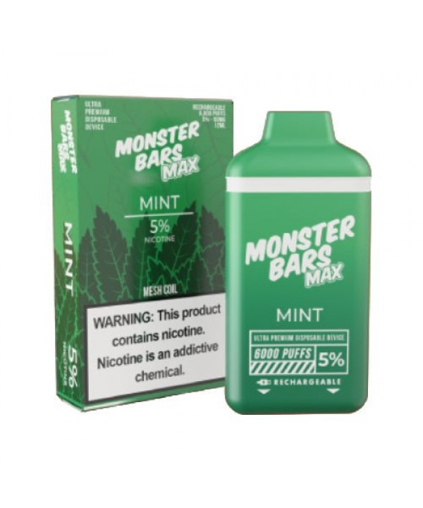 Monster Bars MAX 6k Mint Disposable Vape Pen