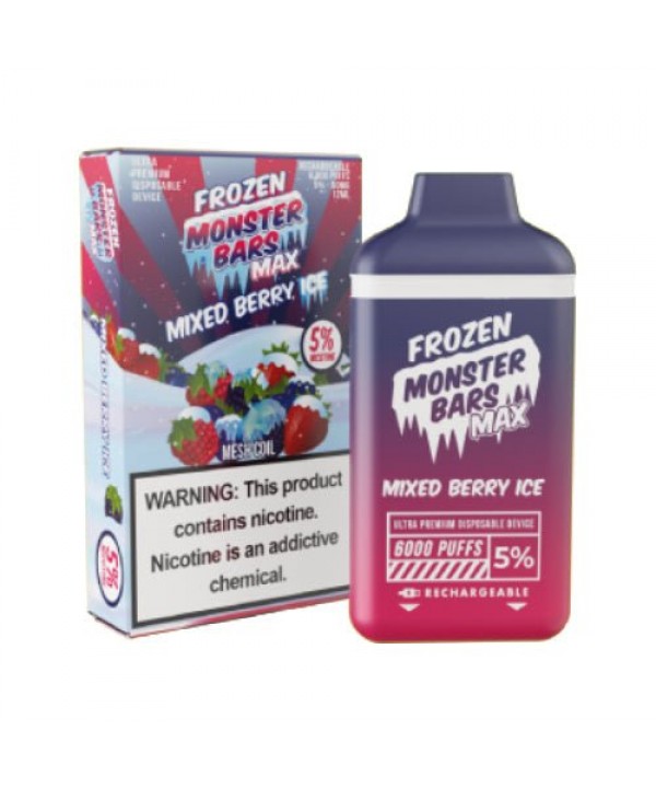 Monster Bars MAX 6k Mixed Berry Ice Disposable Vap...