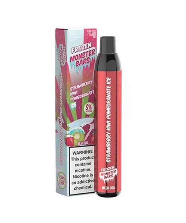 Monster Bars Frozen Strawberry Kiwi Pomegranate Ice Disposable Vape Pen