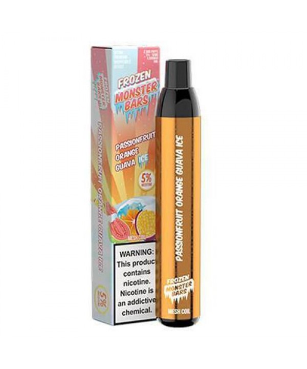 Monster Bars Frozen Passionfruit Orange Guava Ice Disposable Vape Pen