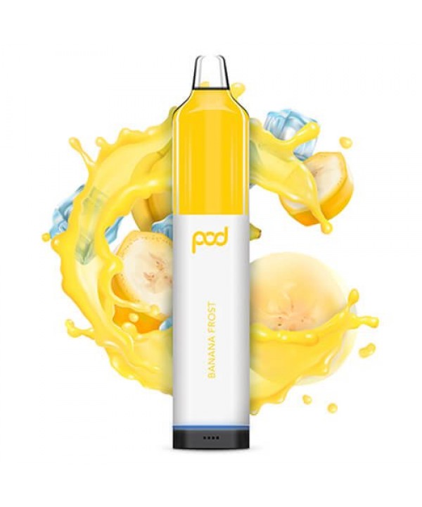 Pod Juice Synthetic Mesh 5500 Banana Frost Disposa...