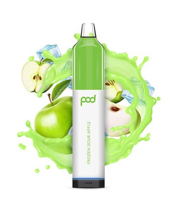 Pod Juice Synthetic Mesh 5500 Frozen Sour Apple Disposable Vape Pen