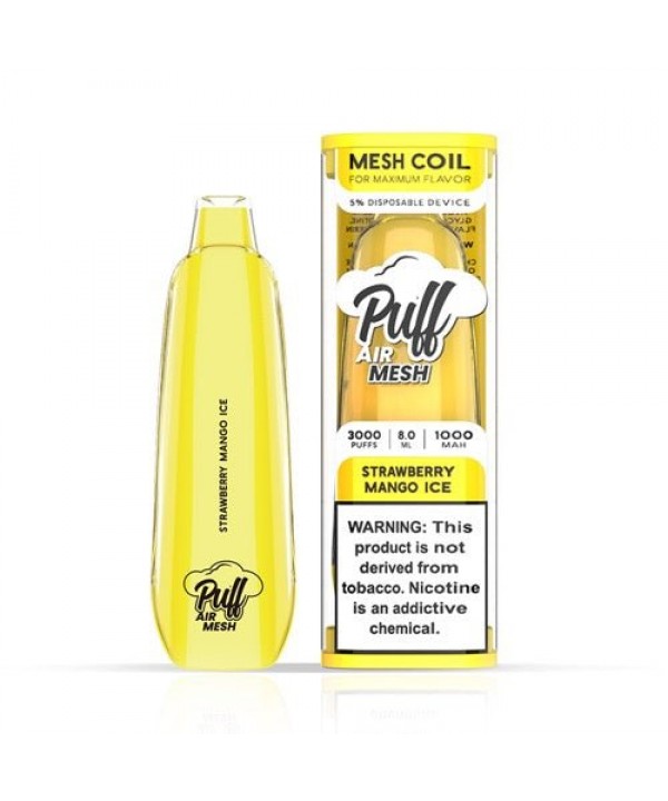 Puff Air Mesh Strawberry Mango Ice Synthetic Dispo...